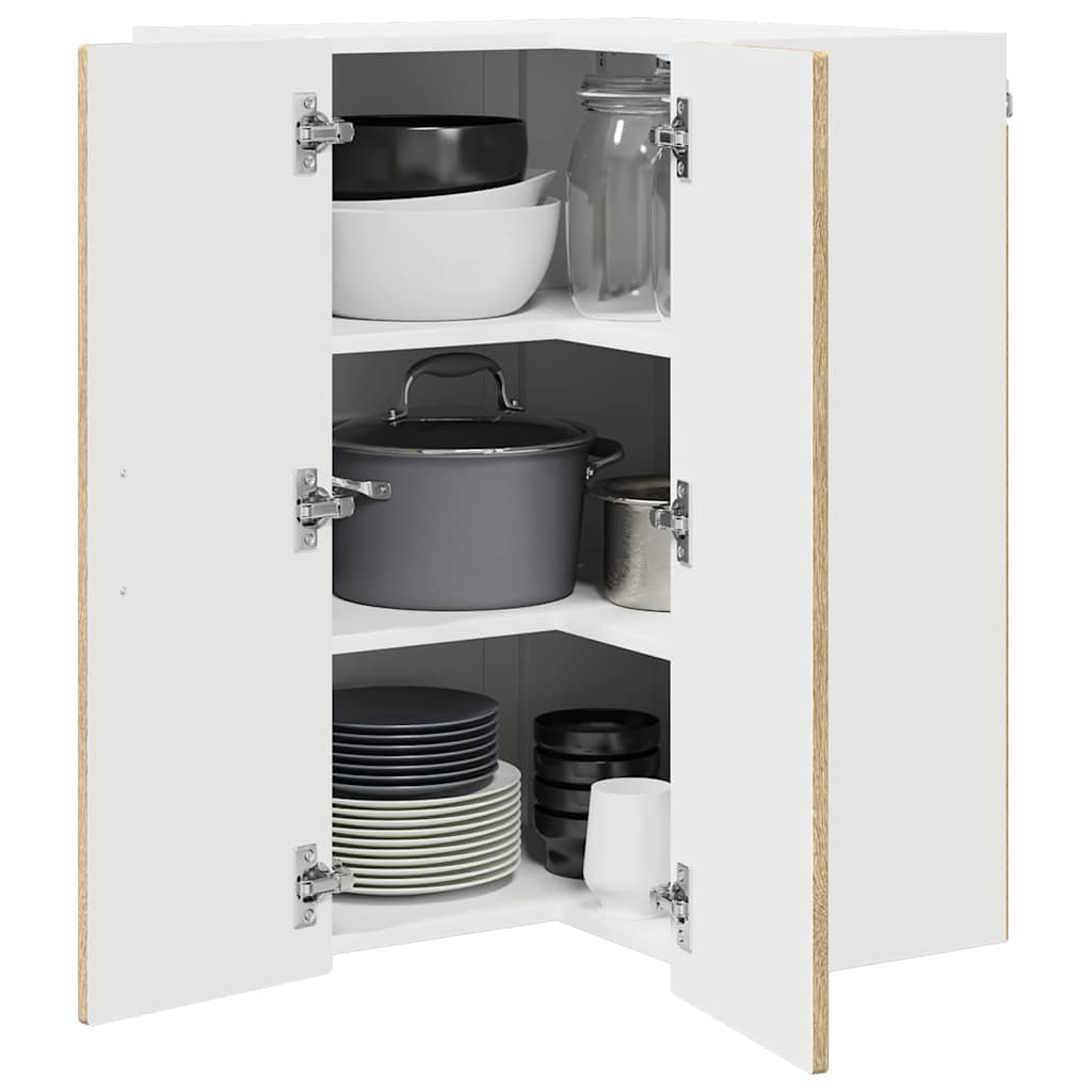 vidaXL Küchenschrank Sonoma-Eiche 57 x 57 x 80 cm Holzwerkstoff
