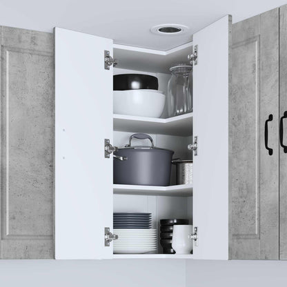 vidaXL Küchenschrank mit Tür Beton Grau 57 x 57 x 80 cm Holzwerkstoff