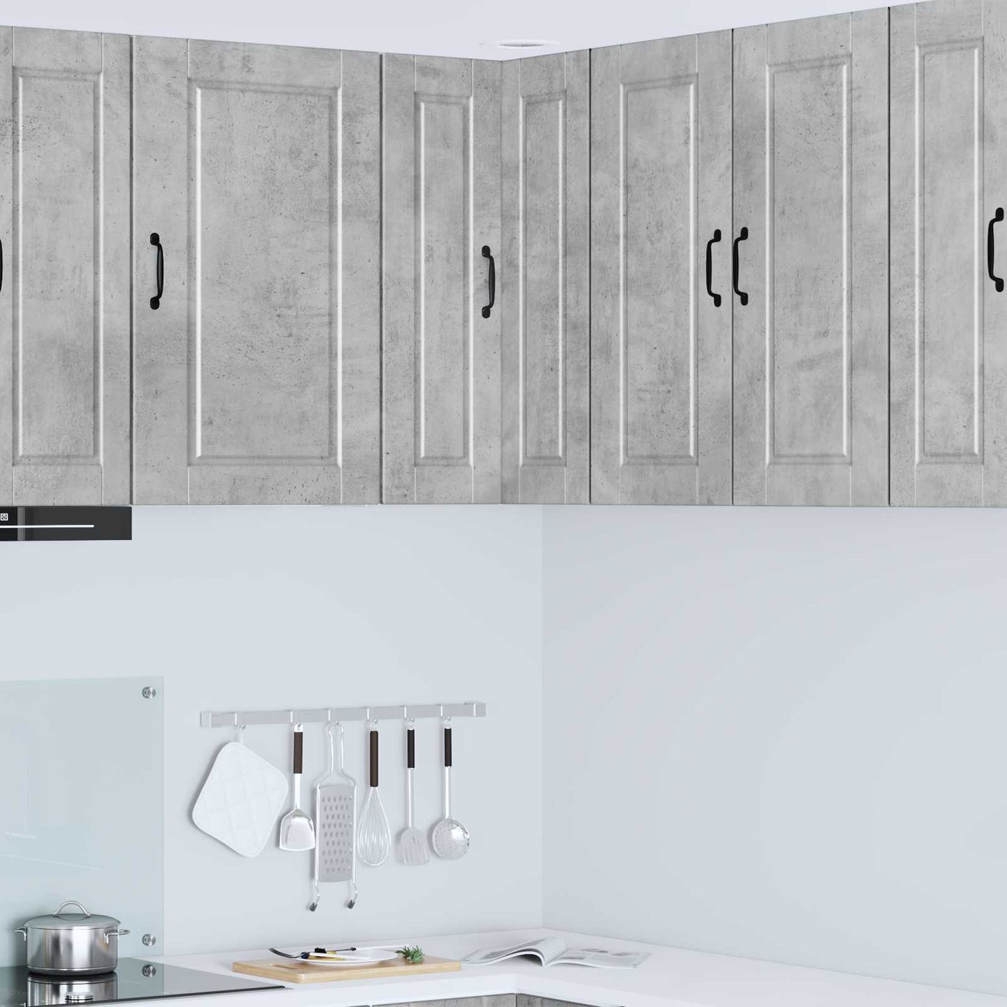 vidaXL Küchenschrank mit Tür Beton Grau 57 x 57 x 80 cm Holzwerkstoff
