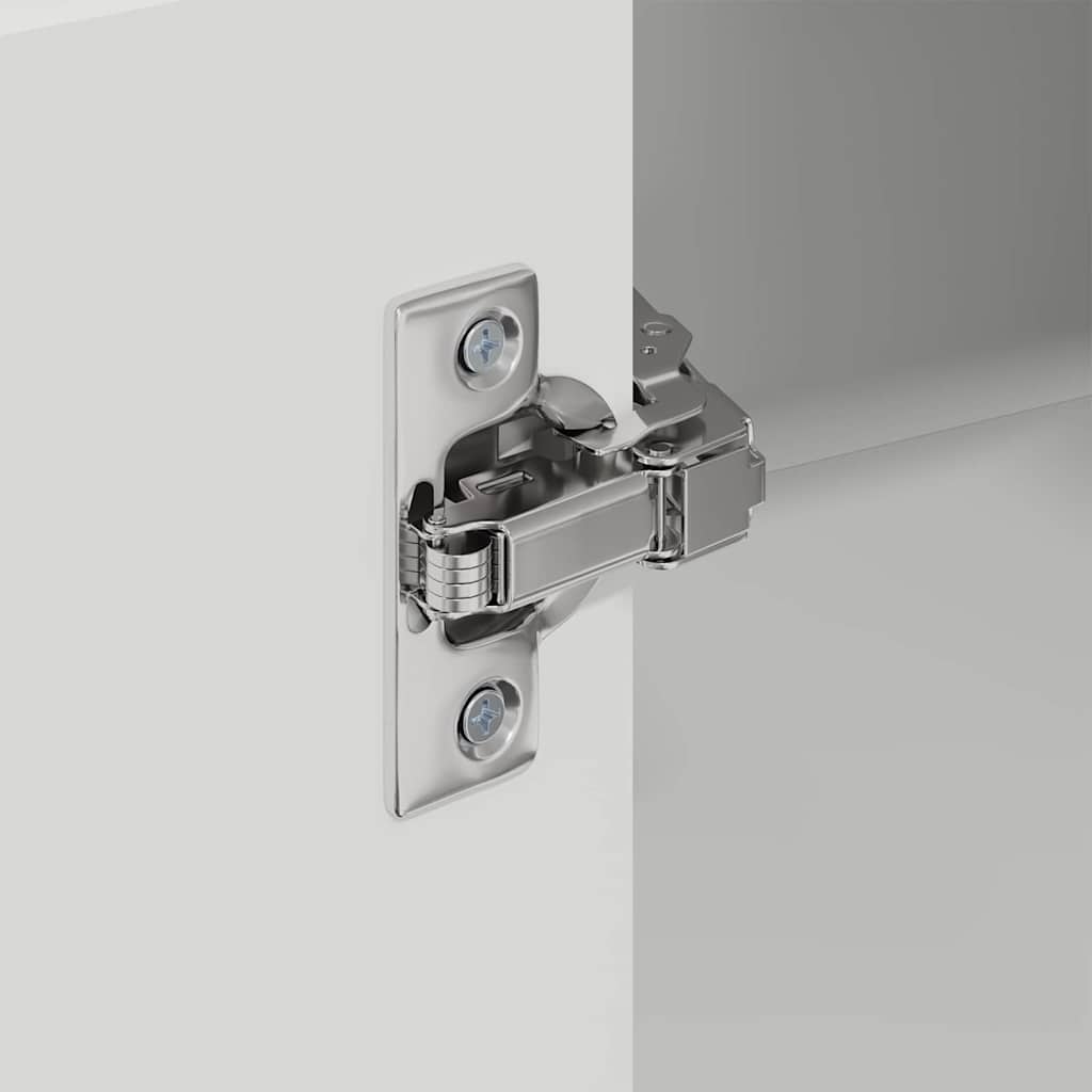 vidaXL Küchenschrank Hochglanz Weiß 57 x 57 x 80 cm Holzwerkstoff