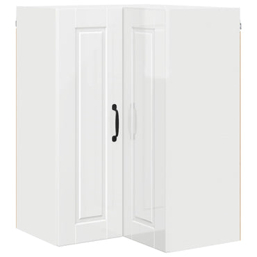 vidaXL Küchenschrank Hochglanz Weiß 57 x 57 x 80 cm Holzwerkstoff