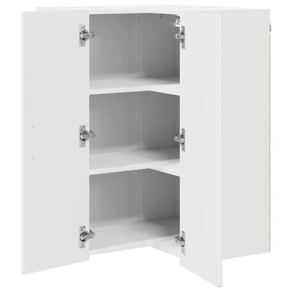 vidaXL Küchenschrank Hochglanz Weiß 57 x 57 x 80 cm Holzwerkstoff