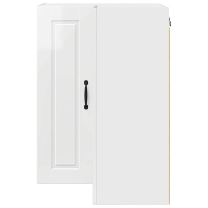 vidaXL Küchenschrank Hochglanz Weiß 57 x 57 x 80 cm Holzwerkstoff