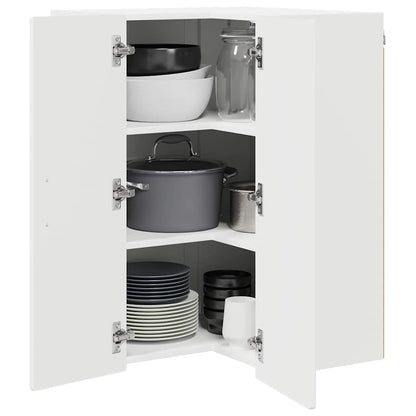vidaXL Küchenschrank Hochglanz Weiß 57 x 57 x 80 cm Holzwerkstoff