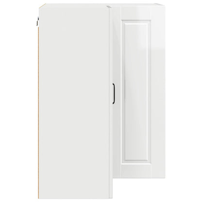 vidaXL Küchenschrank Hochglanz Weiß 57 x 57 x 80 cm Holzwerkstoff