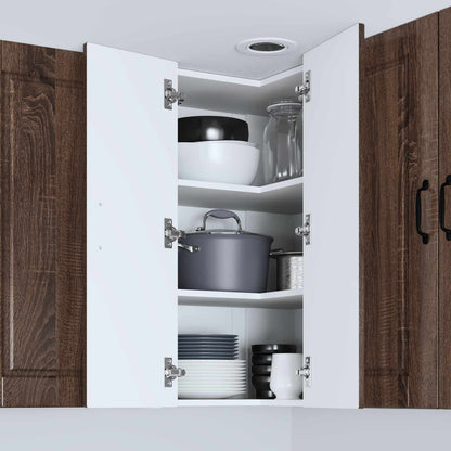 vidaXL Küchenschrank Braun Eichen-Optik 57 x 57 x 80 cm Holzwerkstoff