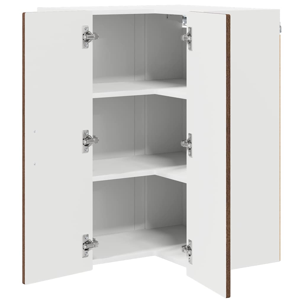vidaXL Küchenschrank Braun Eichen-Optik 57 x 57 x 80 cm Holzwerkstoff