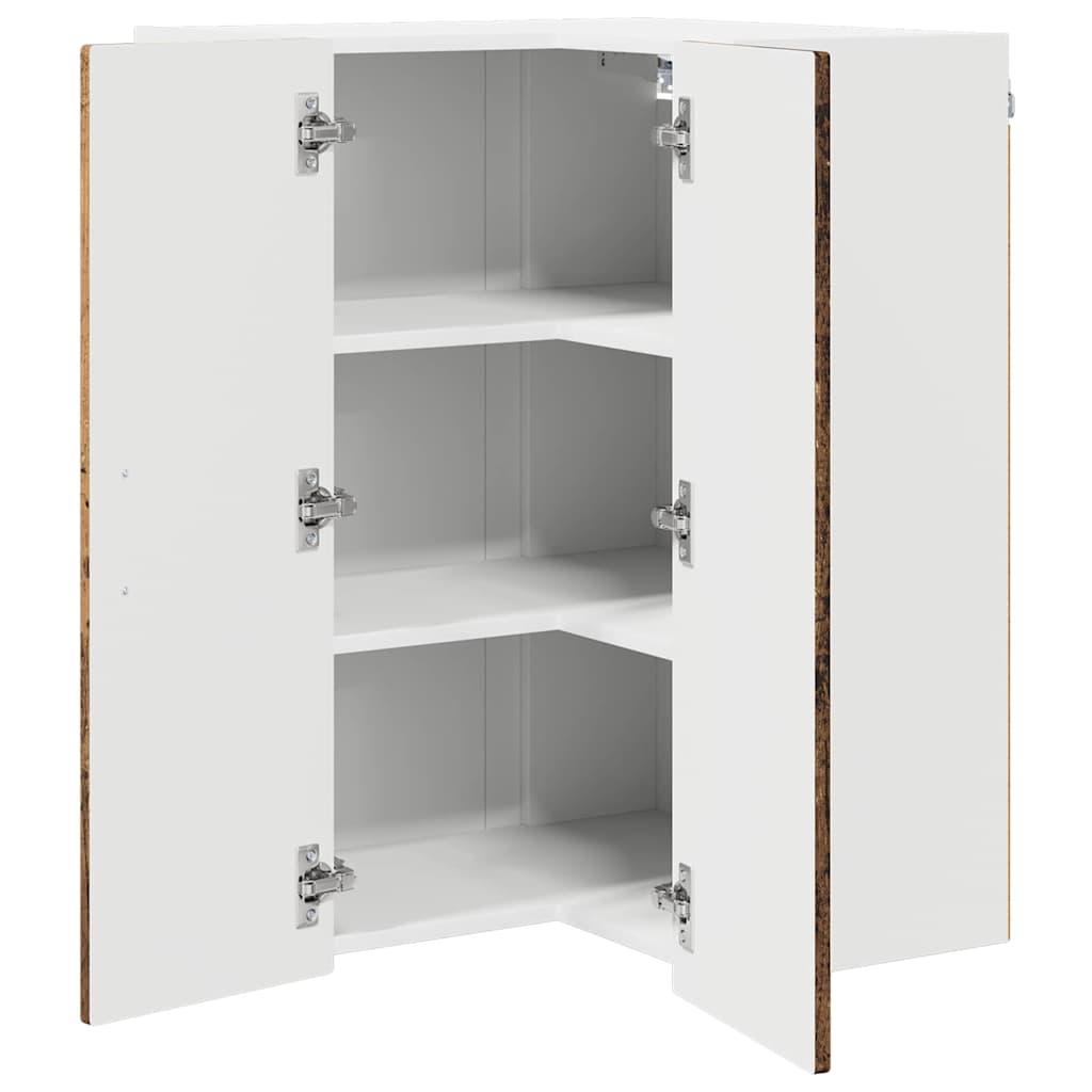 vidaXL Küchenschrank mit Regal Altholz 57 x 57 x 80 cm Holzwerkstoff
