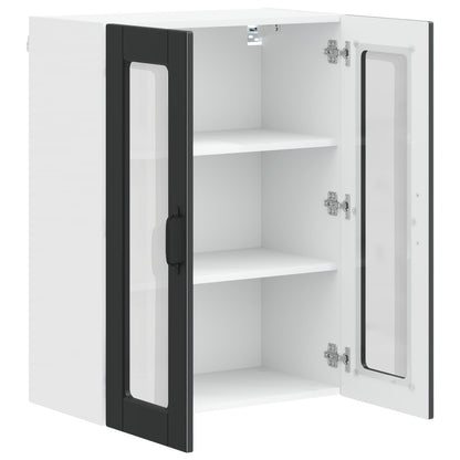 vidaXL Küchenschrank mit Regal Schwarz 60 x 31 x 80 cm Holzwerkstoff