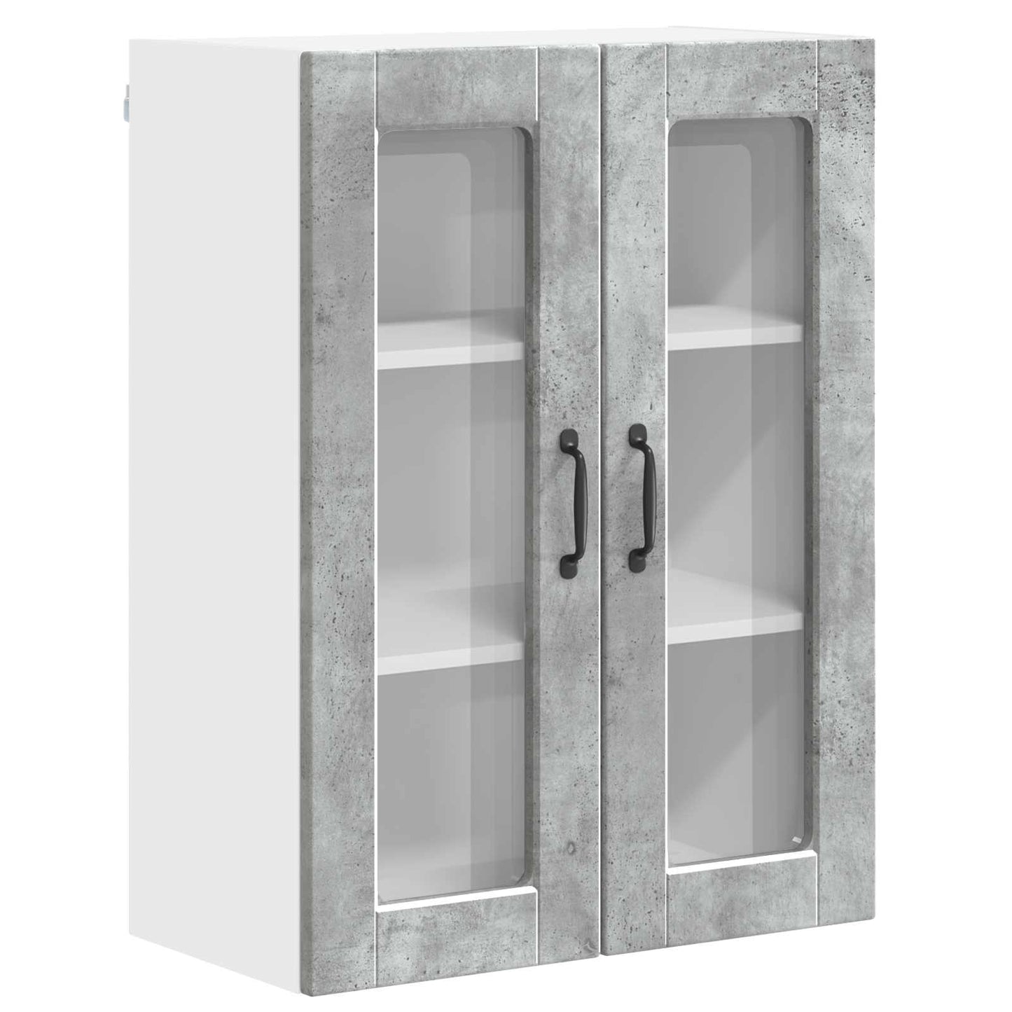 vidaXL Küchenschrank mit Tür Beton Grau 60 x 31 x 80 cm Holzwerkstoff
