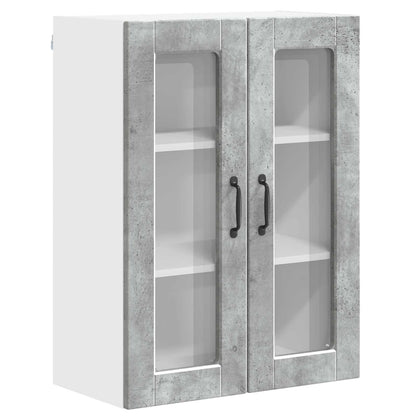 vidaXL Küchenschrank mit Tür Beton Grau 60 x 31 x 80 cm Holzwerkstoff