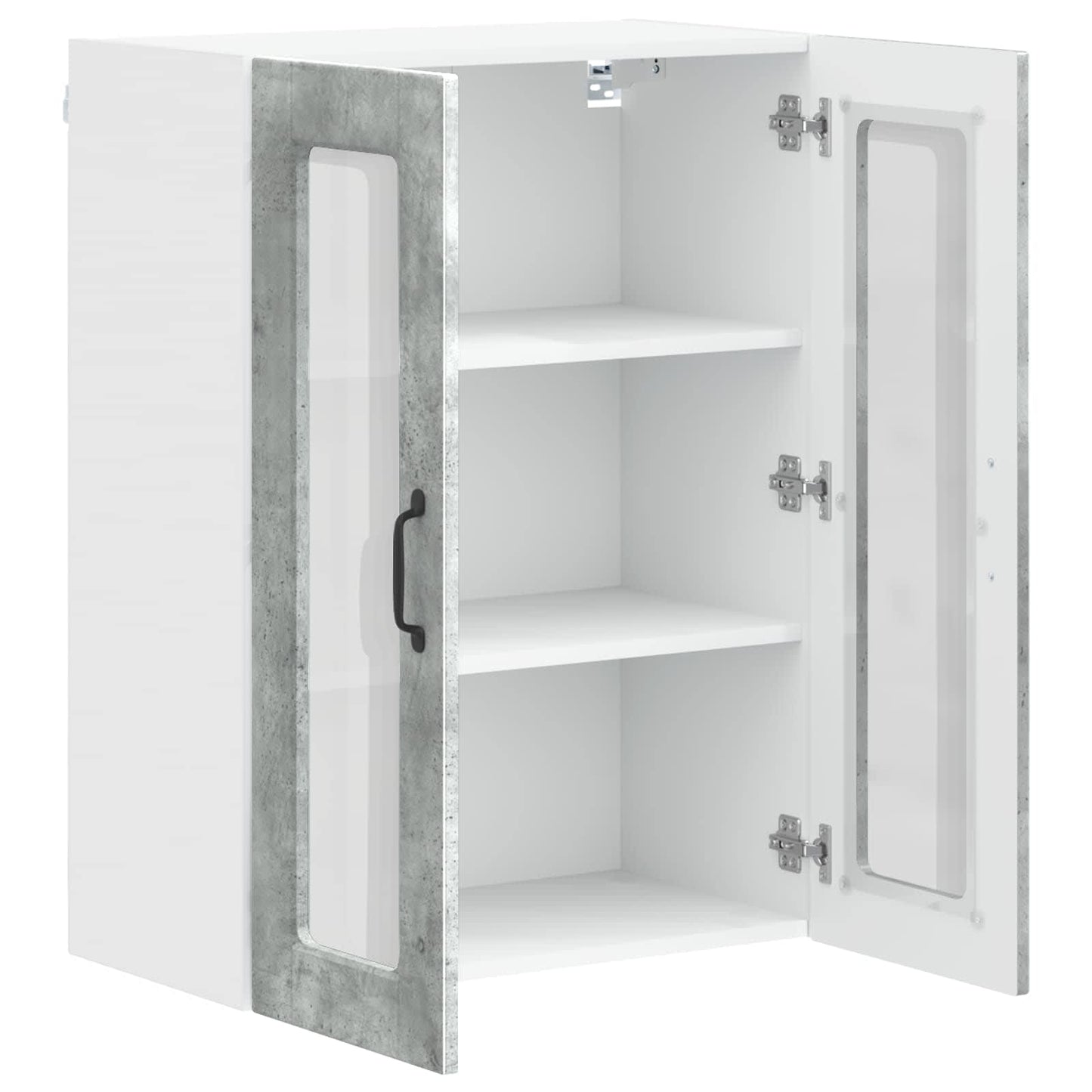 vidaXL Küchenschrank mit Tür Beton Grau 60 x 31 x 80 cm Holzwerkstoff