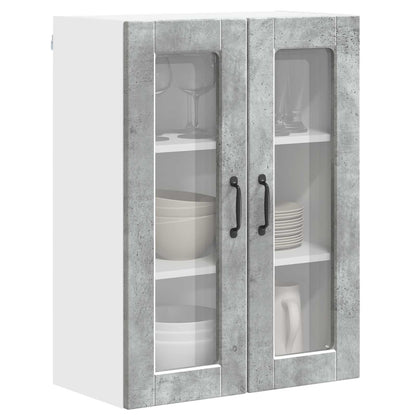 vidaXL Küchenschrank mit Tür Beton Grau 60 x 31 x 80 cm Holzwerkstoff