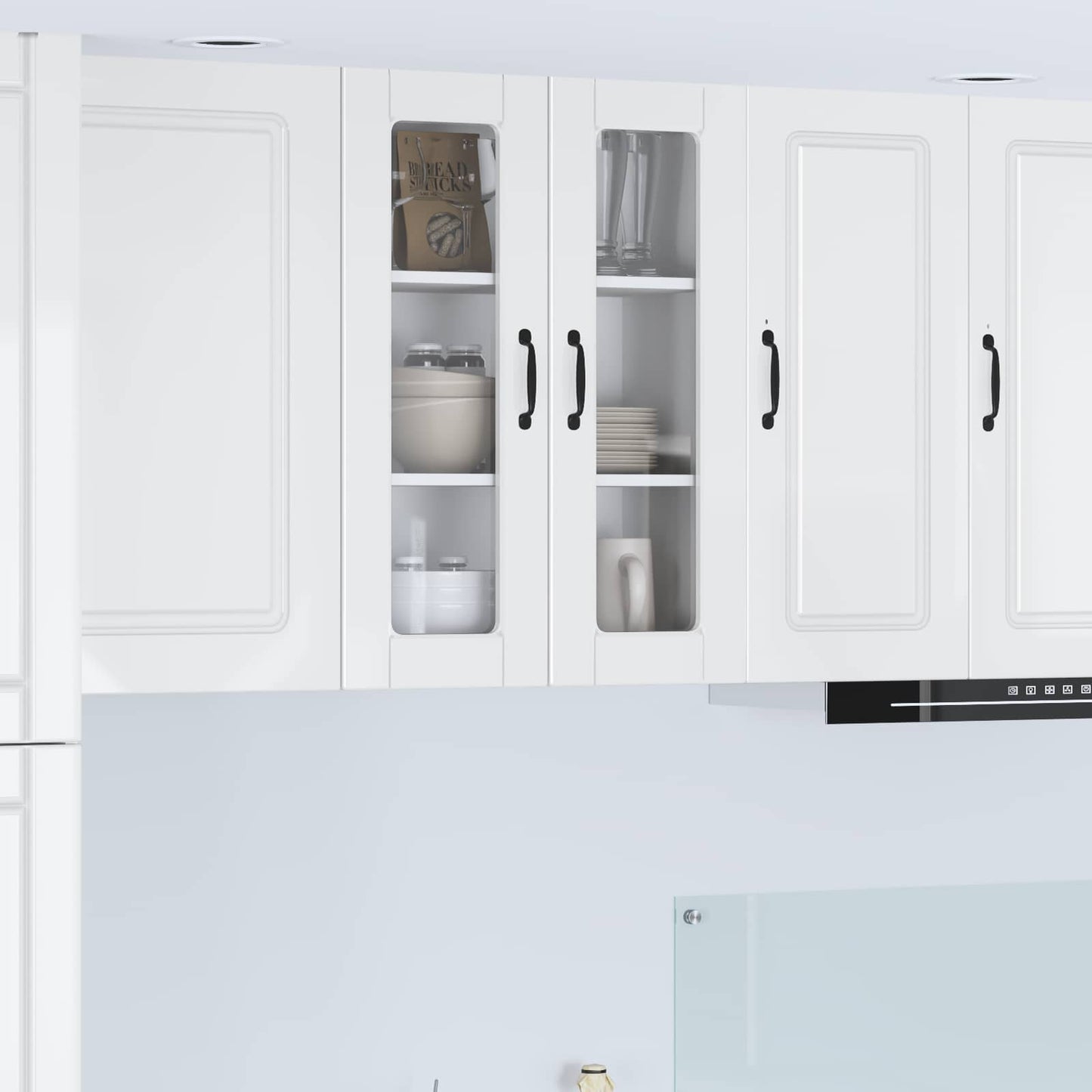 vidaXL Küchenschrank Hochglanz Weiß 60 x 31 x 80 cm Holzwerkstoff