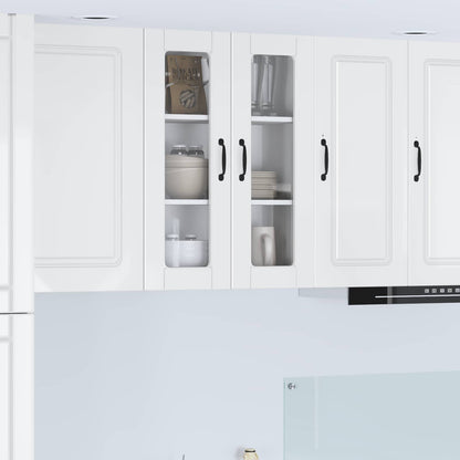vidaXL Küchenschrank Hochglanz Weiß 60 x 31 x 80 cm Holzwerkstoff