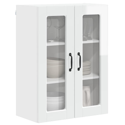 vidaXL Küchenschrank Hochglanz Weiß 60 x 31 x 80 cm Holzwerkstoff