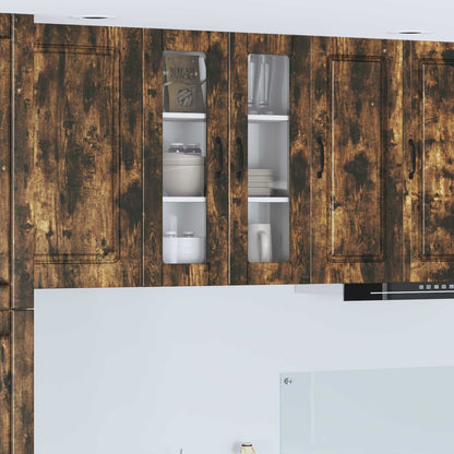 vidaXL Küchenschrank Geräucherte Eiche 60 x 31 x 80 cm Holzwerkstoff