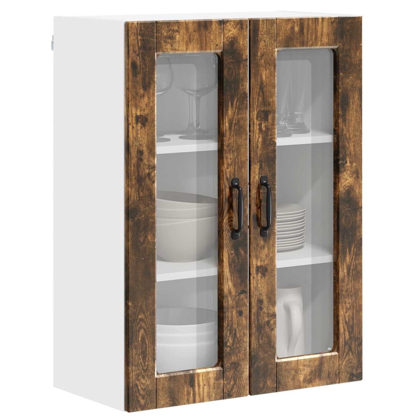 vidaXL Küchenschrank Geräucherte Eiche 60 x 31 x 80 cm Holzwerkstoff