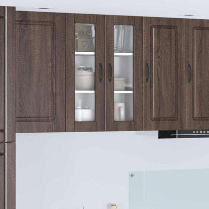 vidaXL Küchenschrank Braun Eichen-Optik 60 x 31 x 80 cm Holzwerkstoff