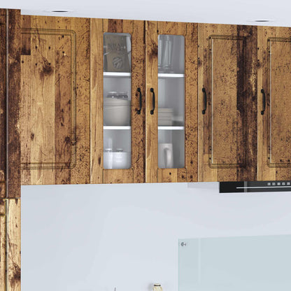 vidaXL Küchenschrank mit Regal Altholz 60 x 31 x 80 cm Holzwerkstoff