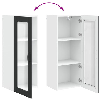 vidaXL Küchenschrank mit Regal Schwarz 40 x 31 x 100 cm Holzwerkstoff