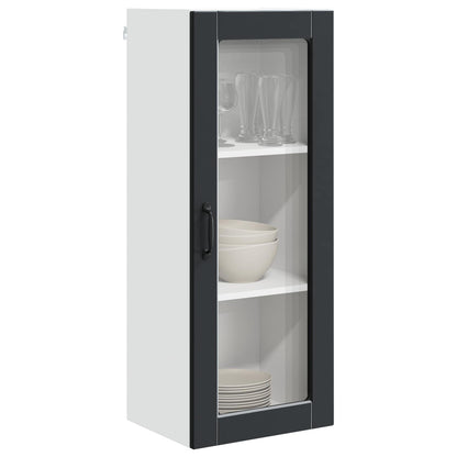 vidaXL Küchenschrank mit Regal Schwarz 40 x 31 x 100 cm Holzwerkstoff