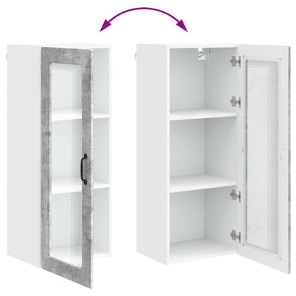 vidaXL Küchenschrank mit Tür Beton Grau 40 x 31 x 100 cm Holzwerkstoff