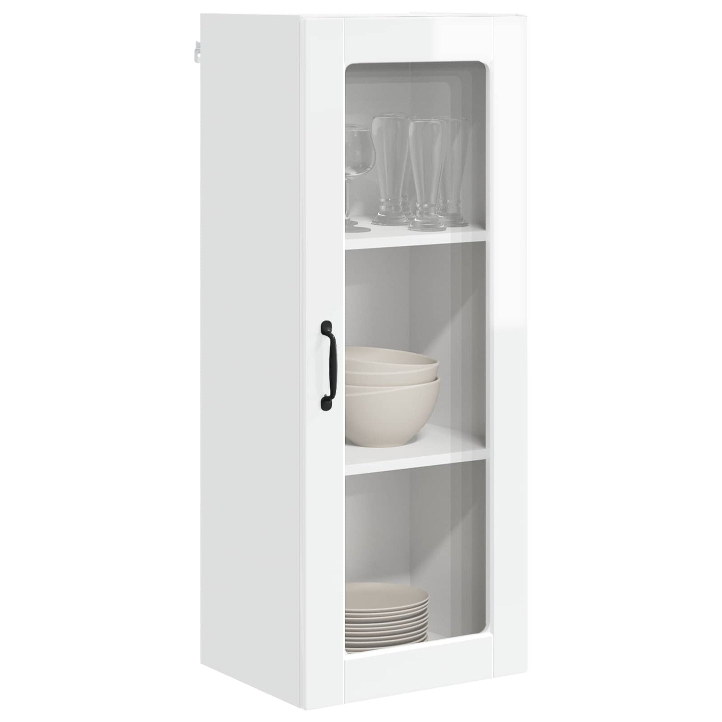 vidaXL Küchenschrank Hochglanz Weiß 40 x 31 x 100 cm Holzwerkstoff