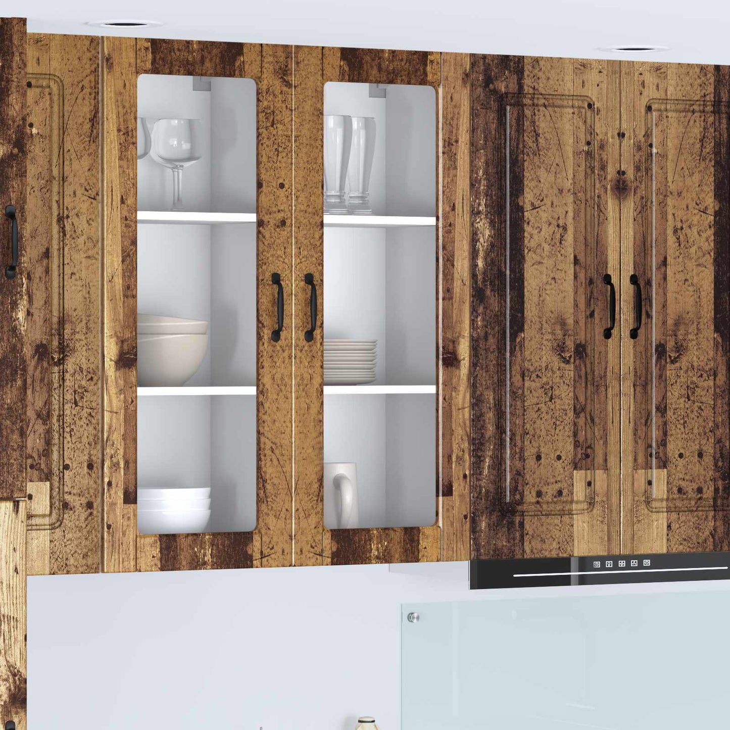vidaXL Küchenschrank mit Regal Altholz 40 x 31 x 100 cm Holzwerkstoff