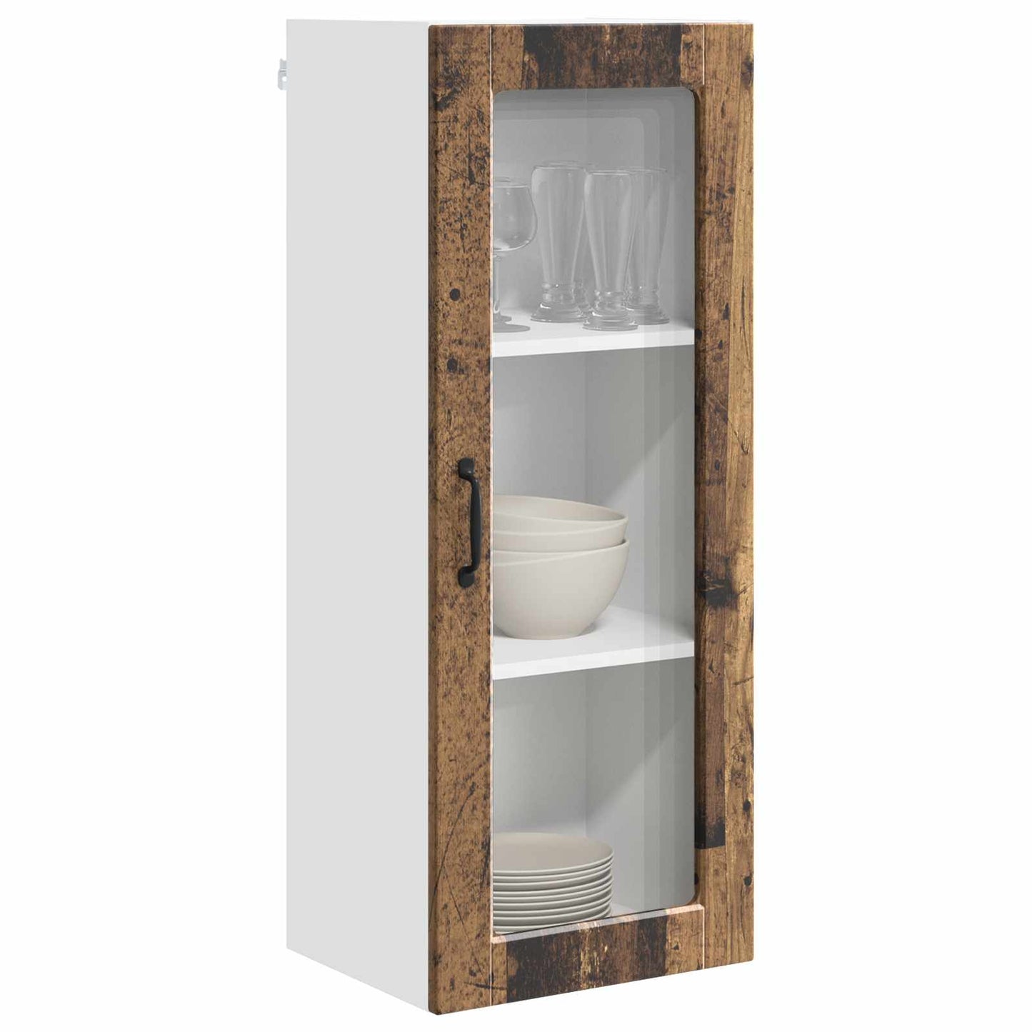 vidaXL Küchenschrank mit Regal Altholz 40 x 31 x 100 cm Holzwerkstoff