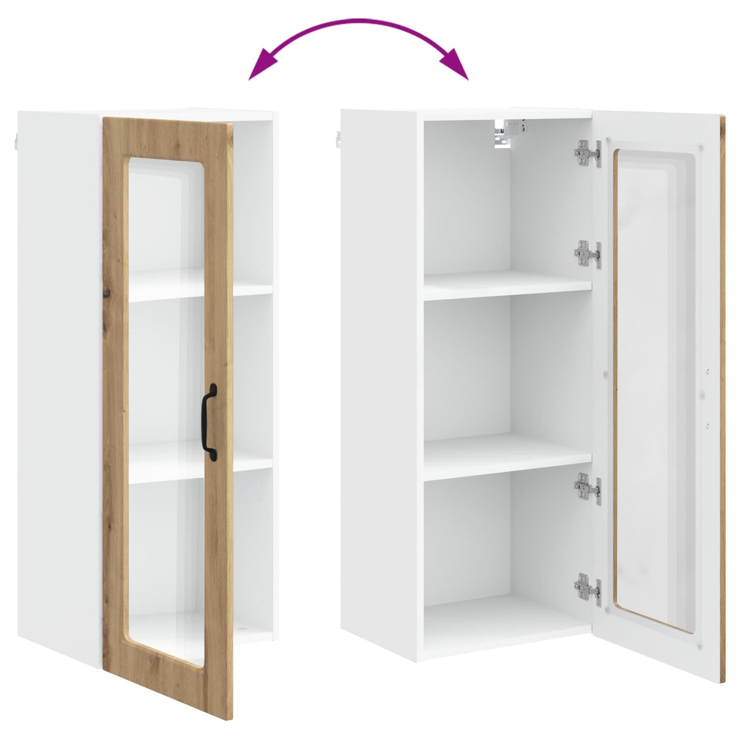 vidaXL Küchenschrank Artisan-Eiche 40 x 31 x 100 cm Holzwerkstoff