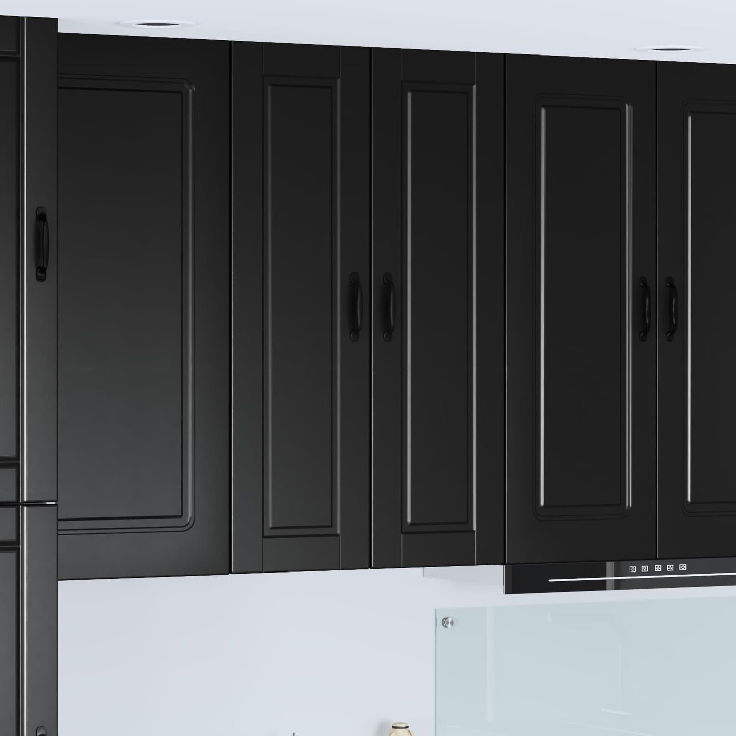 vidaXL Küchenschrank mit Regal Schwarz 30 x 31 x 100 cm Holzwerkstoff