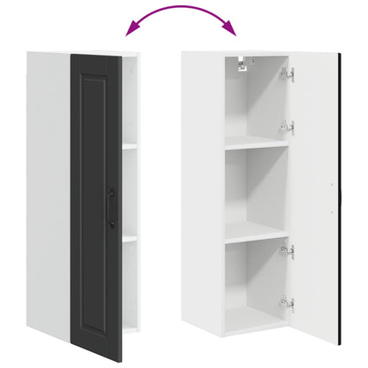 vidaXL Küchenschrank mit Regal Schwarz 30 x 31 x 100 cm Holzwerkstoff