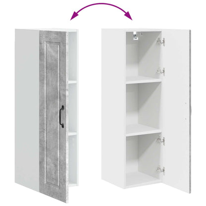 vidaXL Küchenschrank mit Tür Beton Grau 30 x 31 x 100 cm Holzwerkstoff