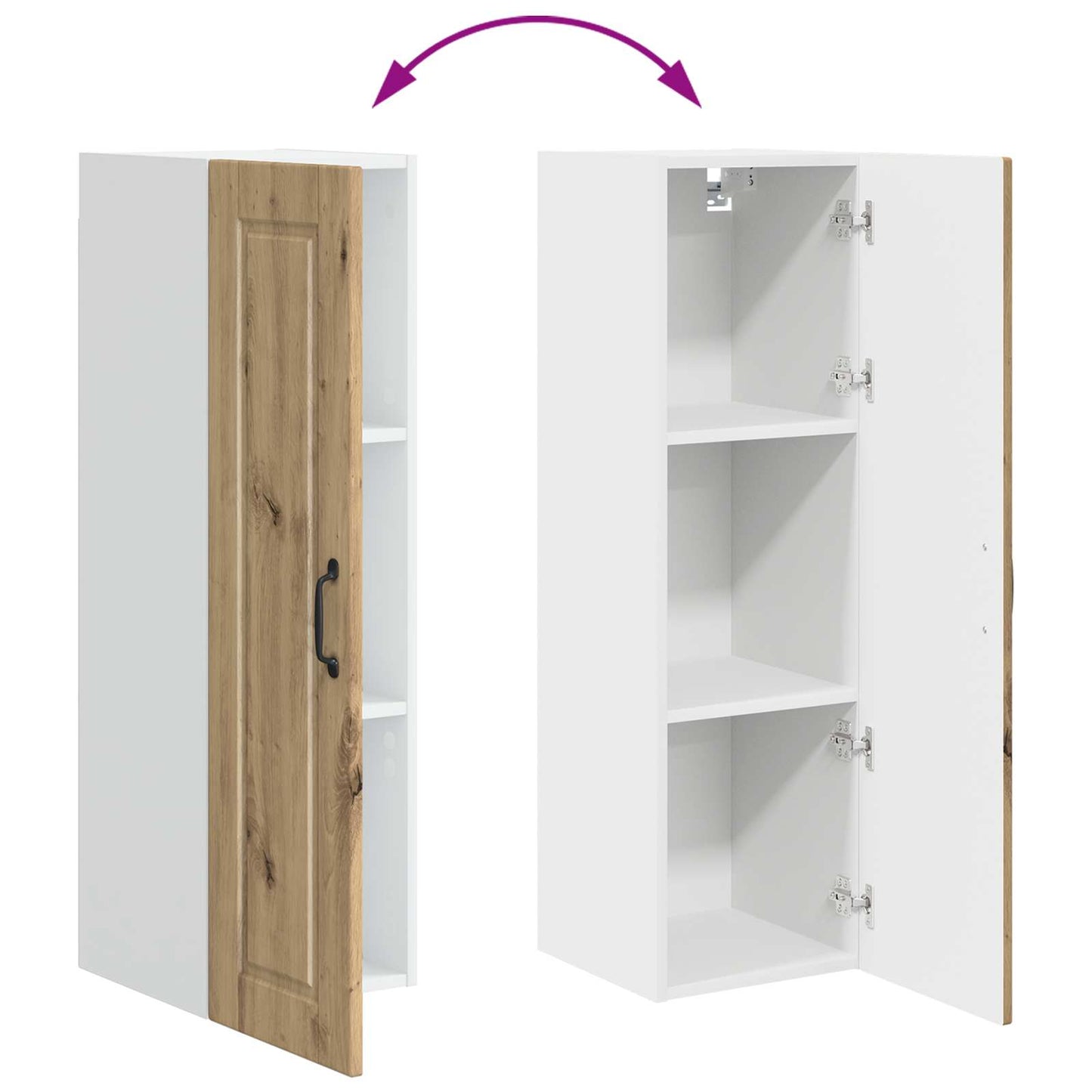 vidaXL Küchenschrank Artisan-Eiche 30 x 31 x 100 cm Holzwerkstoff