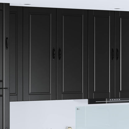 vidaXL Küchenschrank mit Regal Schwarz 40 x 31 x 100 cm Holzwerkstoff