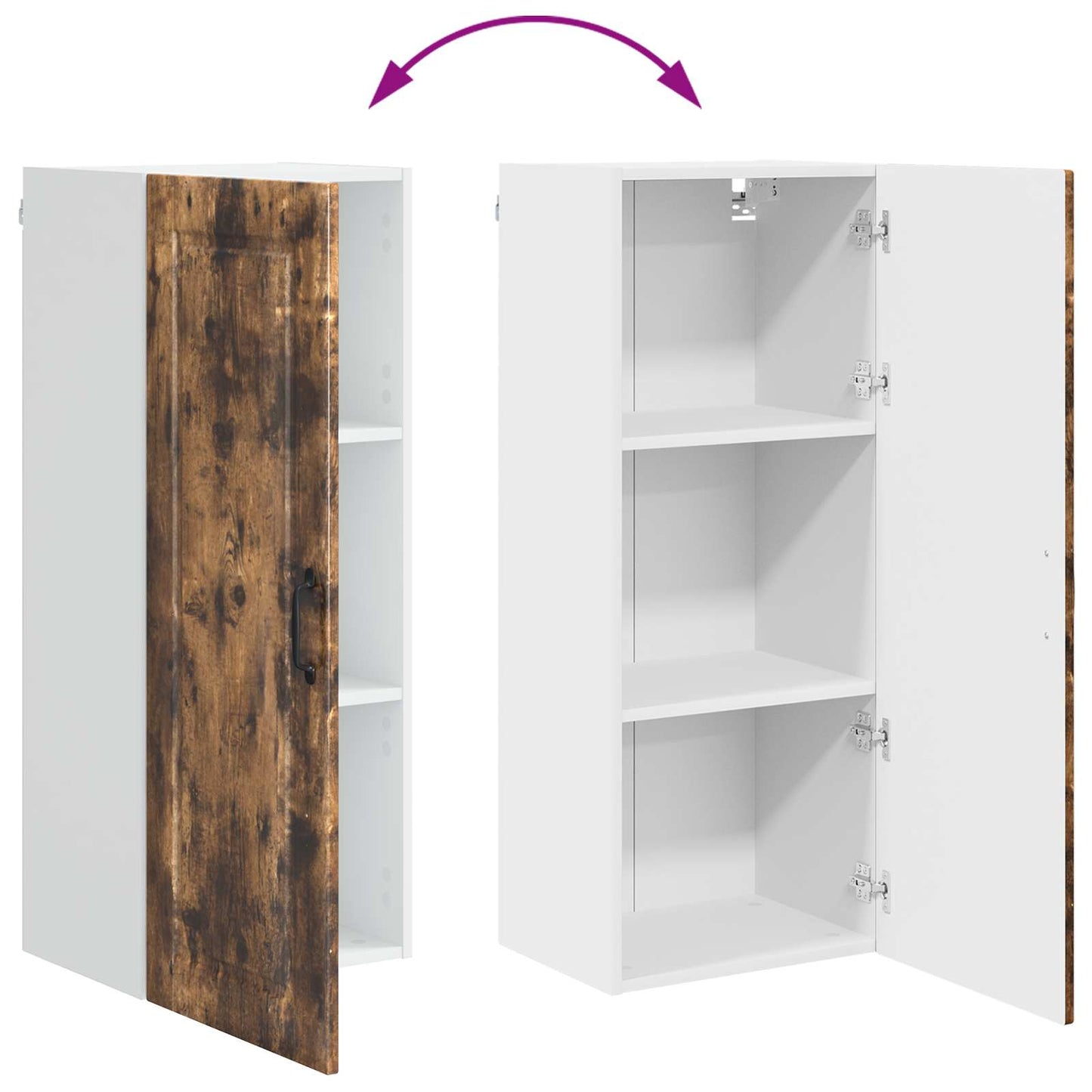 vidaXL Küchenschrank Geräucherte Eiche 40 x 31 x 100 cm Holzwerkstoff