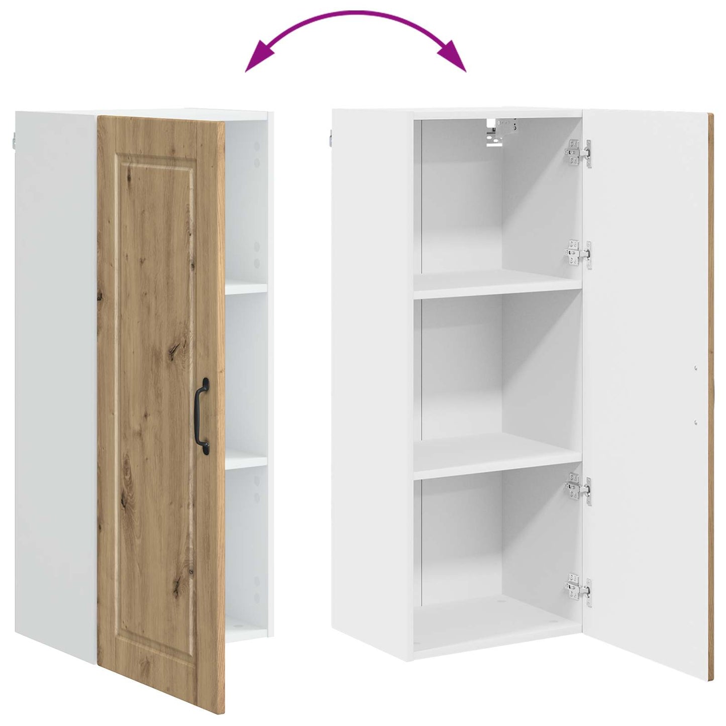 Küchenschrank Artisan-Eiche 40 x 31 x 100 cm Holzwerkstoff