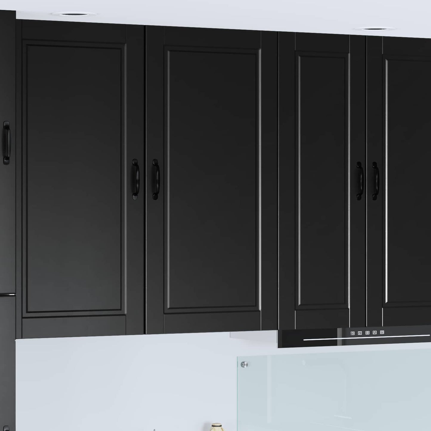 vidaXL Küchenschrank mit Regal Schwarz 50 x 31 x 100 cm Holzwerkstoff