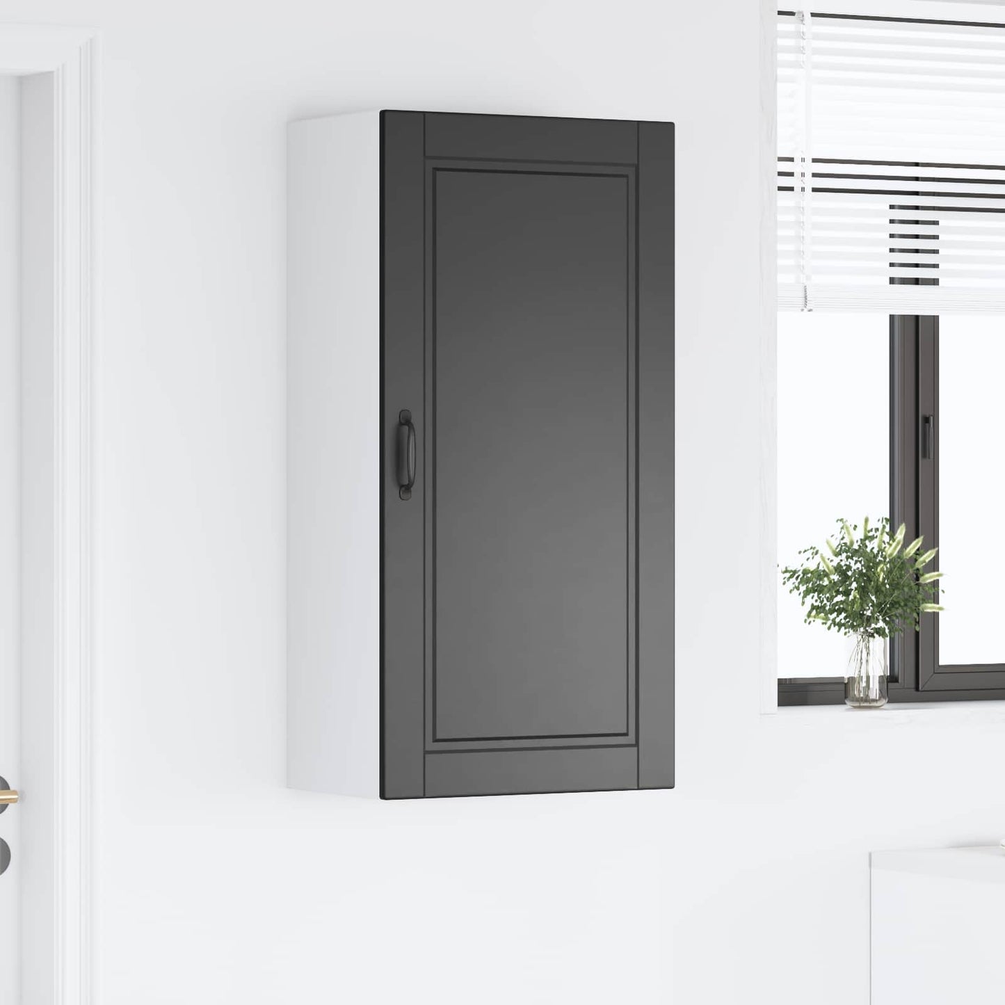 vidaXL Küchenschrank mit Regal Schwarz 50 x 31 x 100 cm Holzwerkstoff