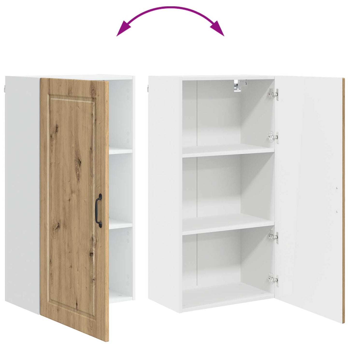 Küchenschrank Artisan-Eiche 50 x 31 x 100 cm Holzwerkstoff