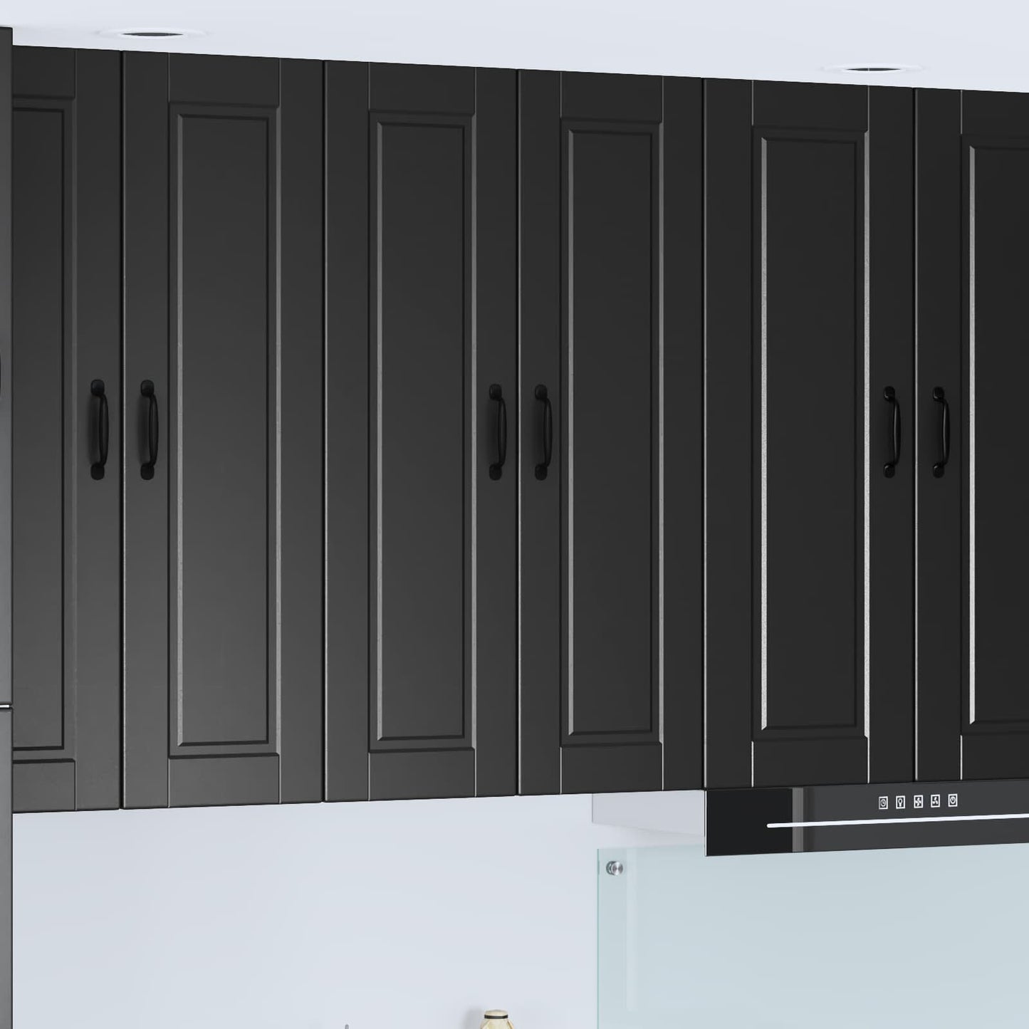vidaXL Küchenschrank mit Regal Schwarz 60 x 31 x 100 cm Holzwerkstoff