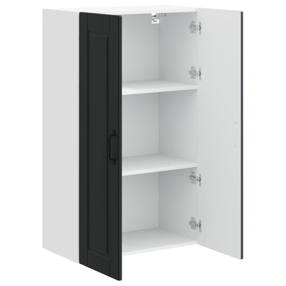 vidaXL Küchenschrank mit Regal Schwarz 60 x 31 x 100 cm Holzwerkstoff