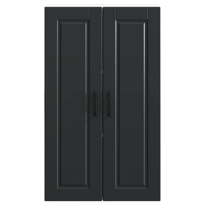 vidaXL Küchenschrank mit Regal Schwarz 60 x 31 x 100 cm Holzwerkstoff