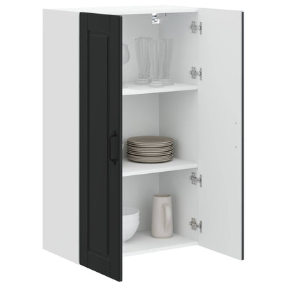 vidaXL Küchenschrank mit Regal Schwarz 60 x 31 x 100 cm Holzwerkstoff