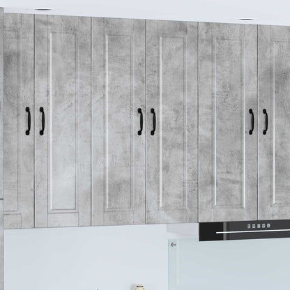 vidaXL Küchenschrank mit Tür Beton Grau 60 x 31 x 100 cm Holzwerkstoff