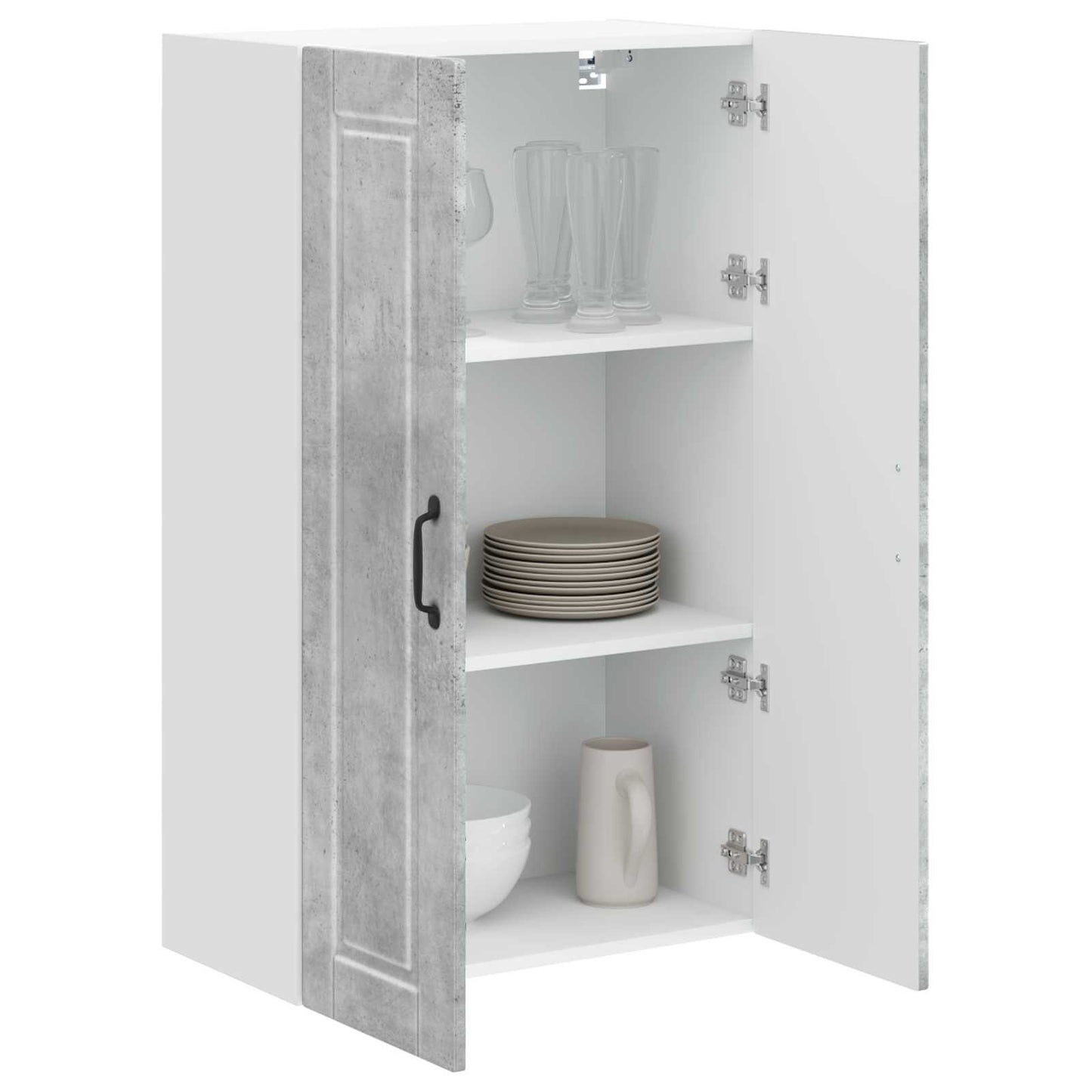 vidaXL Küchenschrank mit Tür Beton Grau 60 x 31 x 100 cm Holzwerkstoff