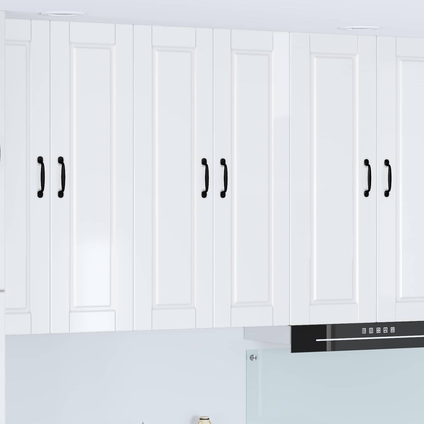 vidaXL Küchenschrank Hochglanz Weiß 60 x 31 x 100 cm Holzwerkstoff