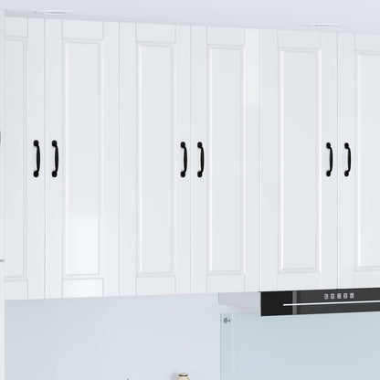 vidaXL Küchenschrank Hochglanz Weiß 60 x 31 x 100 cm Holzwerkstoff