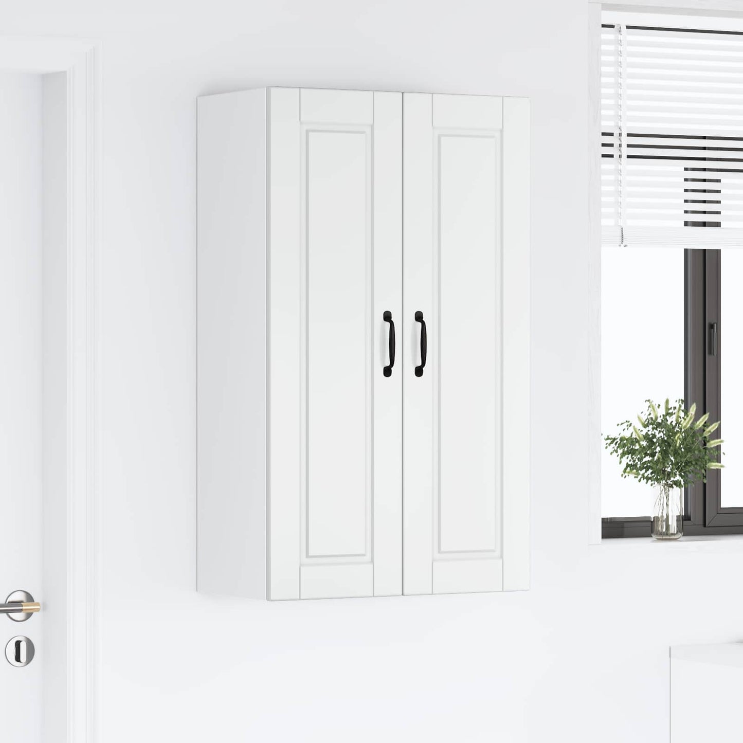 vidaXL Küchenschrank Hochglanz Weiß 60 x 31 x 100 cm Holzwerkstoff